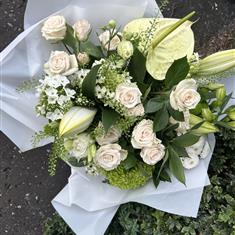 Muted Green and blush