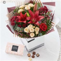 Christmas Classic Hand-tied with Chocolates