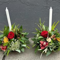 Taper candle arrangement