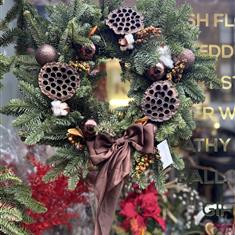Brown tones wreath 