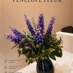 Blue Delphinium Vase 